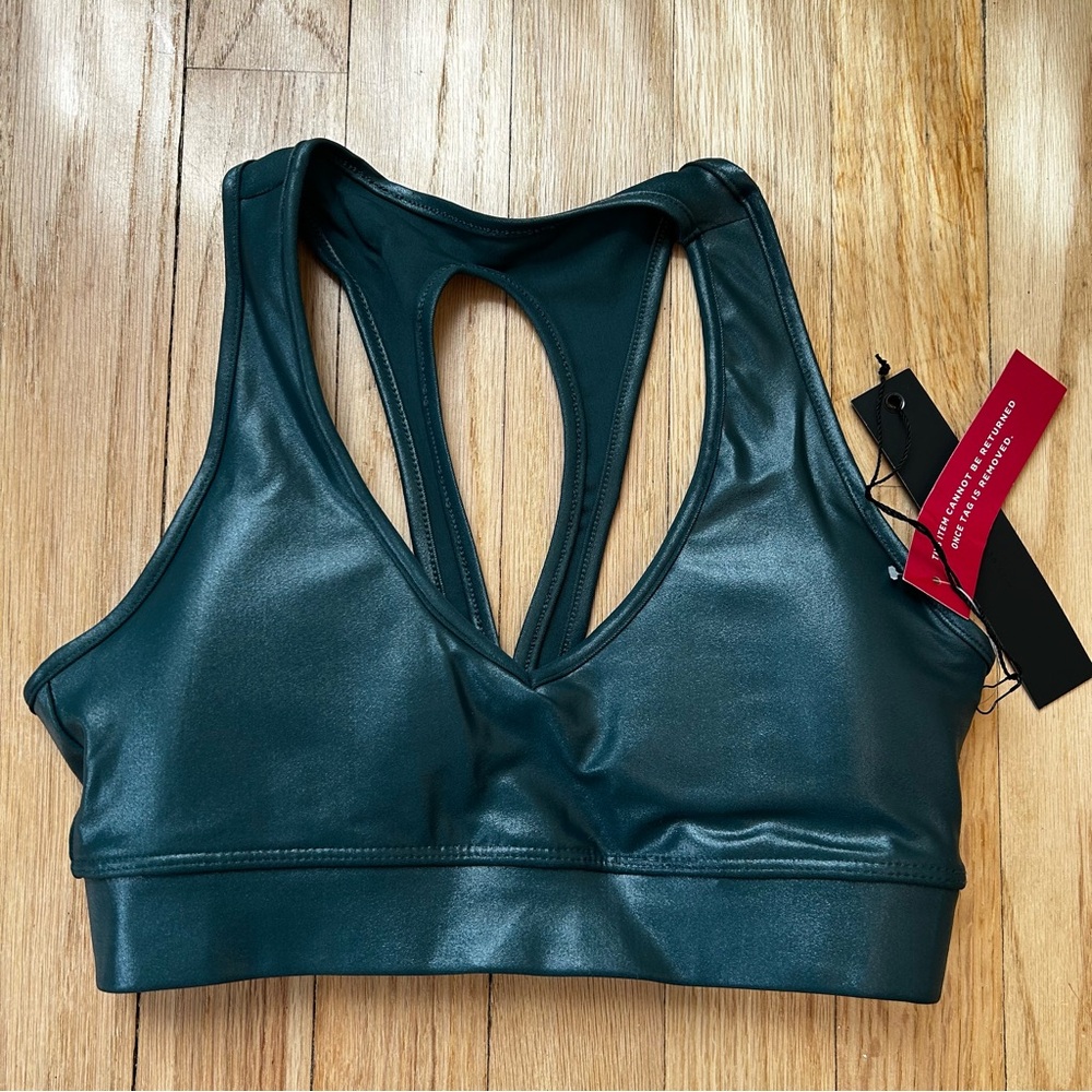 Carbon38 takara shine sports bra dark green‎ xs women’s
